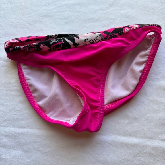 Girls Pink & Black OP Tankini Set With Love & Peace Graphics size S (6/6x) - Picture 6 of 8